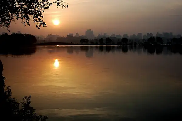 West Lake at sunrise by Chengdu