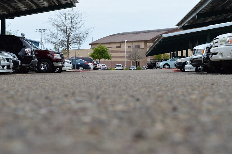 student parking lot