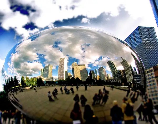Cloudgate Chicago - Summer by Mario Rodolfo