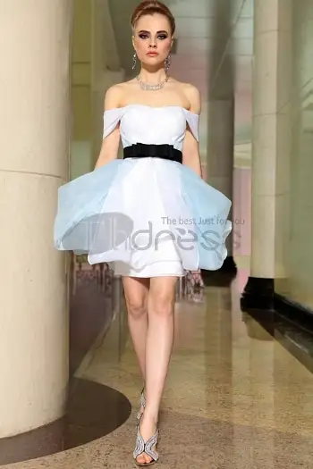 Ready To Wear Affordable Off Shoulder Puffy Quinceanera...