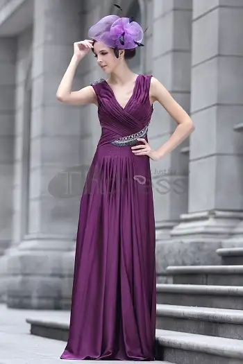 Dresses-in-Stock-Deep-V-tail-really-stretch-satin-beaded-...