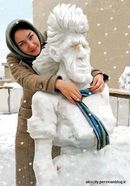 Photos Hanieh Tavassoli created a beautiful snowman!