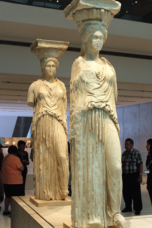 Two of the Caryatids from the Erechtheion