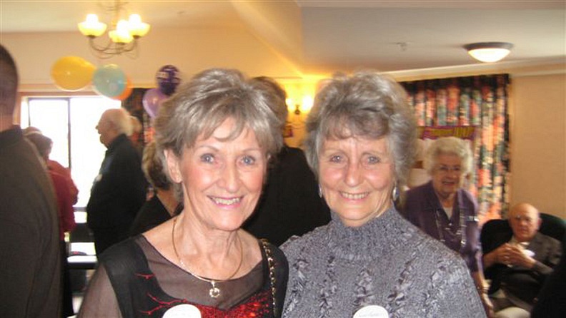 Gail Creevey and I at Mum's 100th Birthday