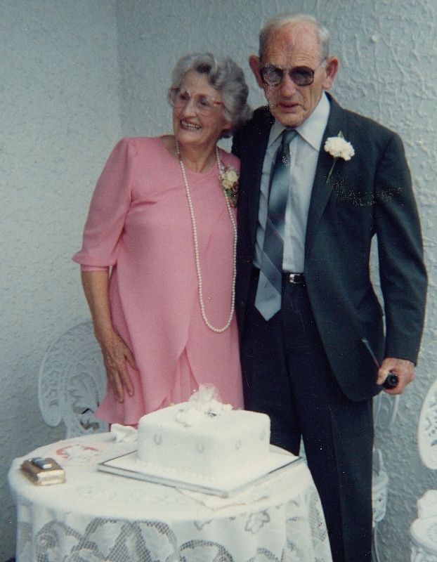 Mum and Cliff's wedding day 1996