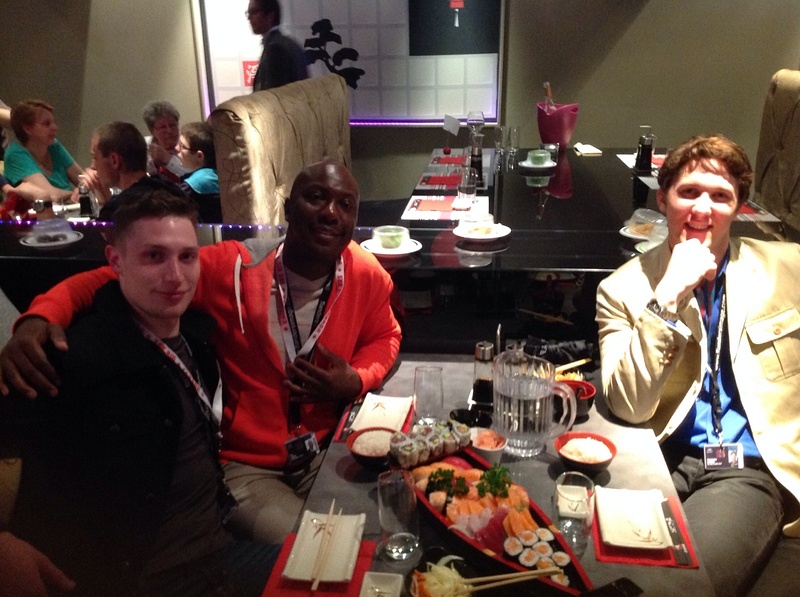 Sushi with Chris and Jon