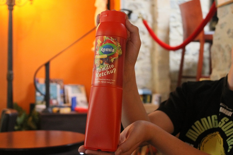 Giant Ketchup Bottle in France