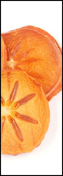 persimmon sliced