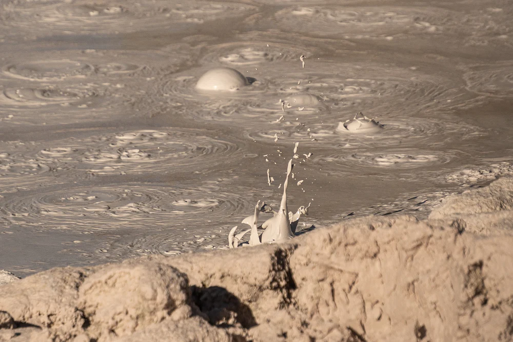 Bubbling Mud Pots in Yellowstone National Park