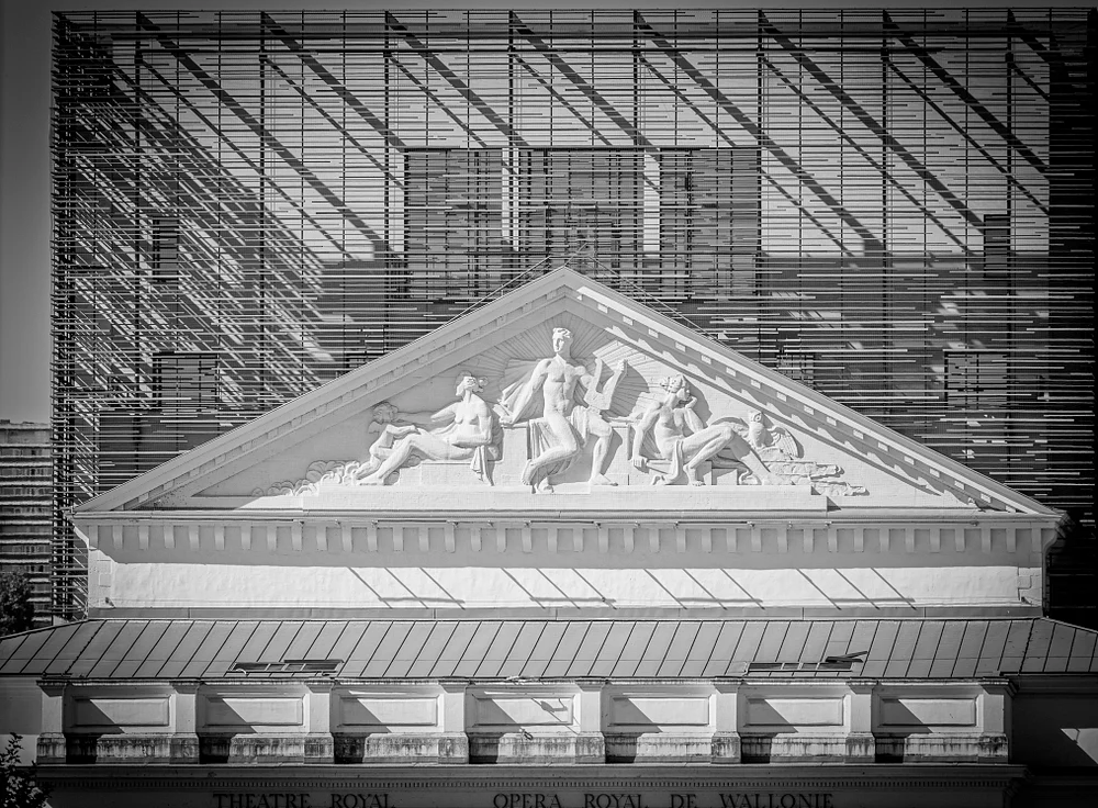 Majestic Facade of the Royal Opera of Wallonia in Liège