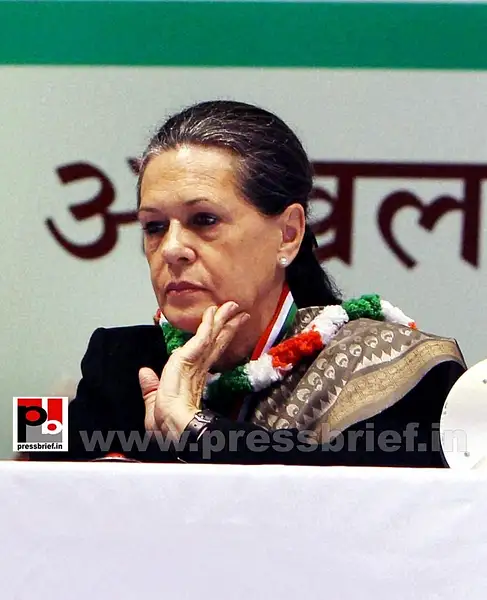 Sonia Gandhi at AICC session in New Delhi (6) by...
