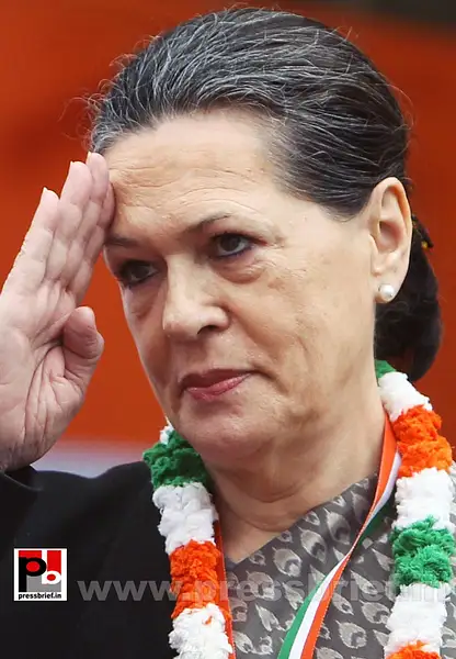 Sonia Gandhi at AICC session in New Delhi (16) by...