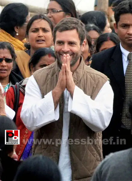 Rahul Gandhi interacts with Aanganwadi workers (1) by...