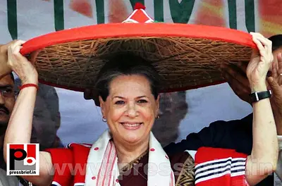 Sonia Gandhi campaigns in Assam