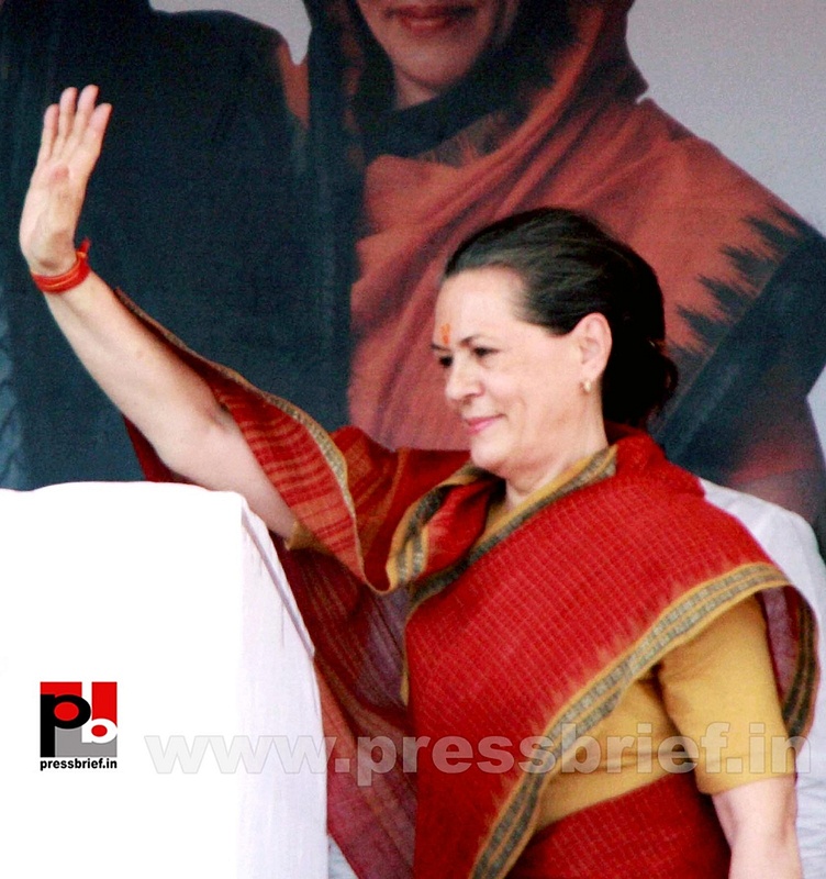 Sonia Gandhi at Mewat, Haryana (3)