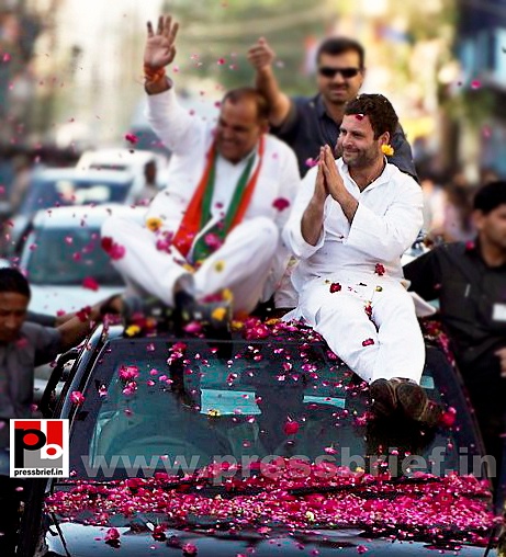 Rahul Gandhi at Gwalior, MP (2)
