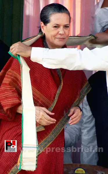 Sonia Gandhi at West Bengal by Pressbrief In