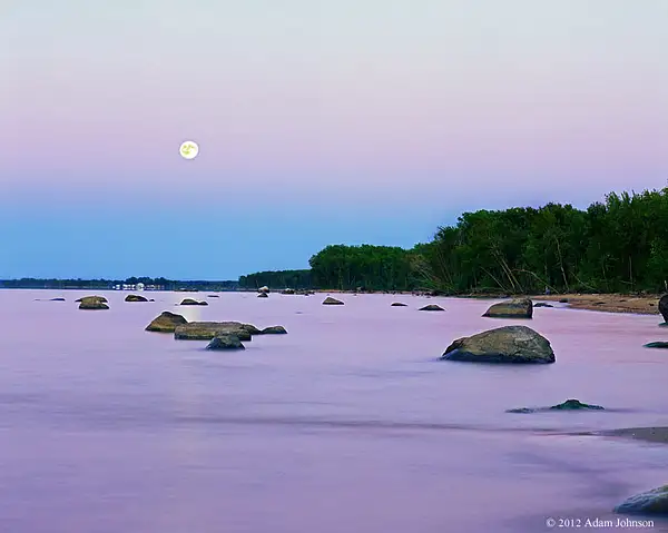 Zippel Bay Moonrise by Adam Johnson