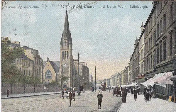 Pilrig Church, Leith Walk pre 1905 by Stuart Alexander...