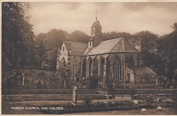 Parish church, Mid-Calder, West Lothian pre 1922 by...