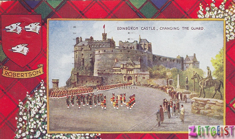 Changing the Guard, Edinburgh Castle - Robertson tartan