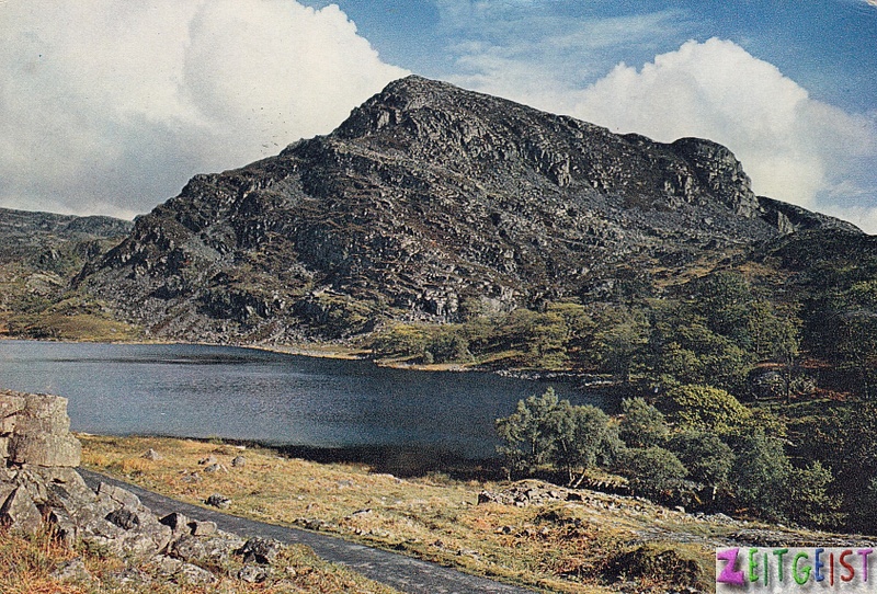 Llyn Cwm Bychan, near Llanbedr - vintage Wales postcard