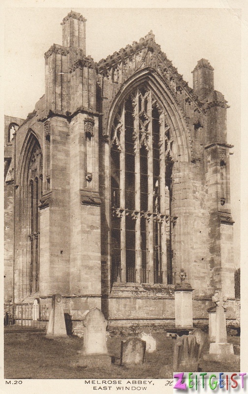 Melrose Abbey, East window