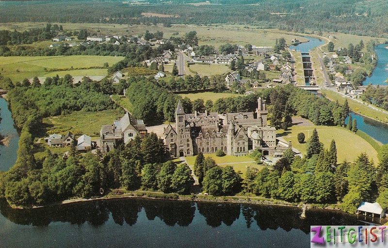 Fort Augustus abbey from the air