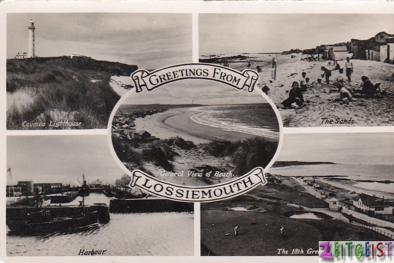 Lossiemouth multiview lighthouse harbour golf beach