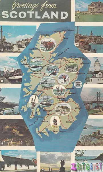 Scotland map multiview by Stuart Alexander Hamilton