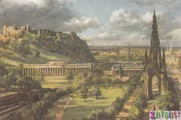 Edinburgh - Athens of the North from a painting by Max...