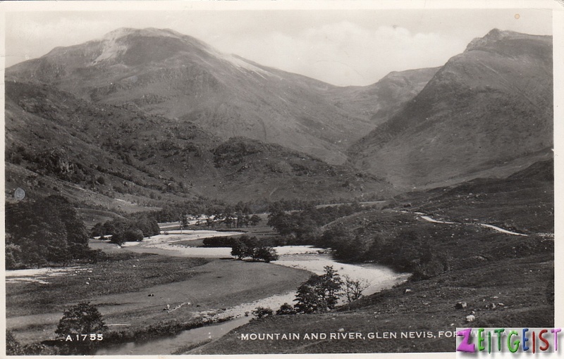 Mountain and River Glen Nevis Fort William