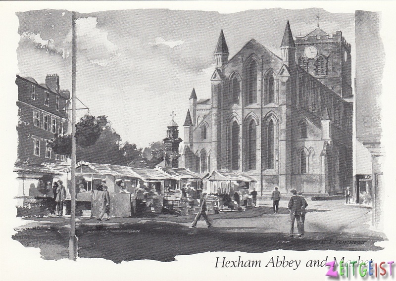 Hexham Abbey and Market Northumberland