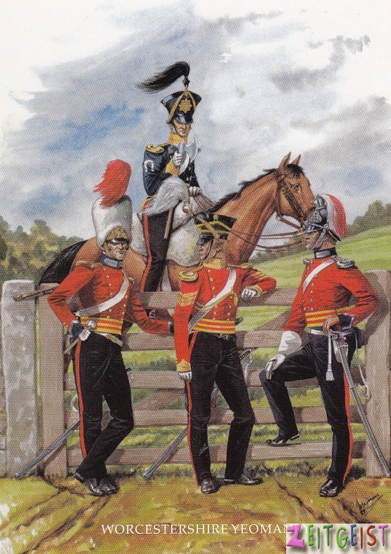 Worcestershire Yeomanry uniforms 1831 - 1860