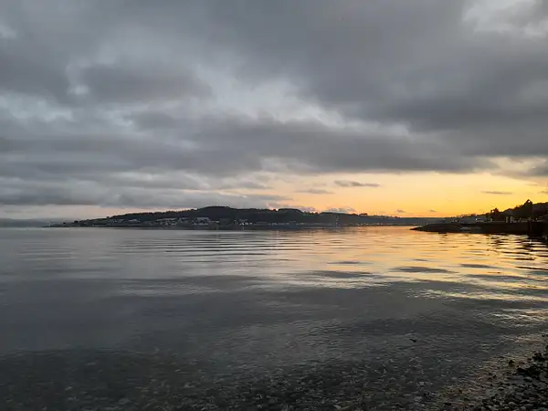 Sunset over Rothesay Bay by Stuart Alexander Hamilton