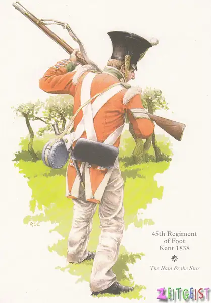 45th Regiment of Foot  Kent 1838 by Stuart Alexander...