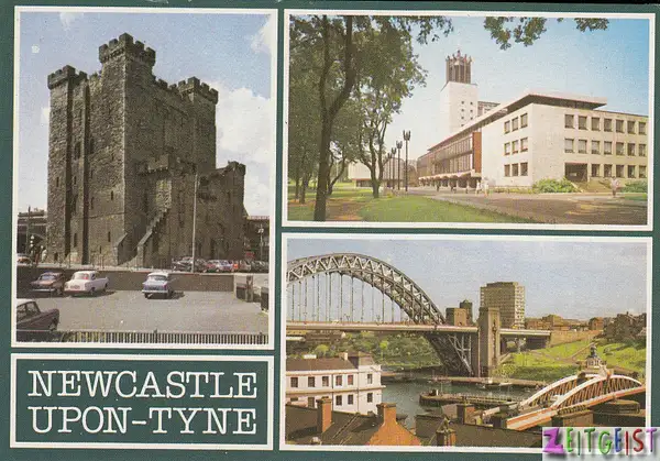 Newcastle upon Tyne multiview, castle, civic centre + by...