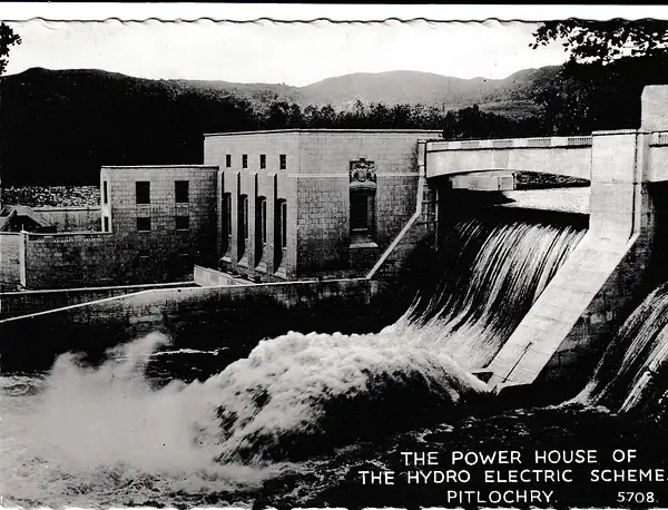 Power house of the Hydro Electric dam, Pitlochry by...