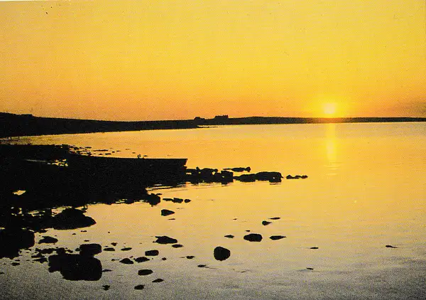 Sunset over the loch, Orkney by Stuart Alexander Hamilton