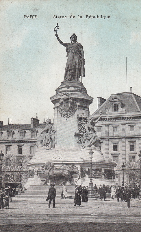 Paris, Statue de la Republique, France
