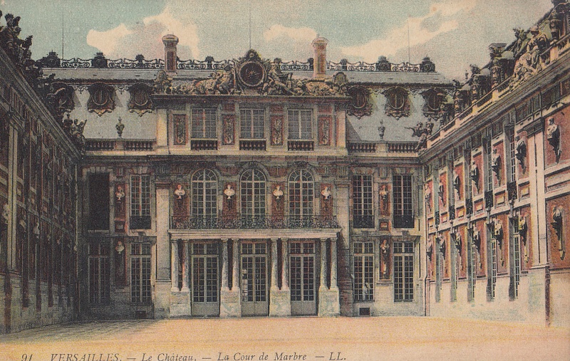 Versailles, Le Chateau, La Cour de Marbre, France