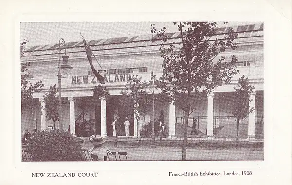 New Zealand Court, Franco-British Exhibition, London...