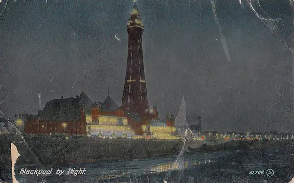 Blackpool Tower at night, Lancashire by Stuart Alexander...
