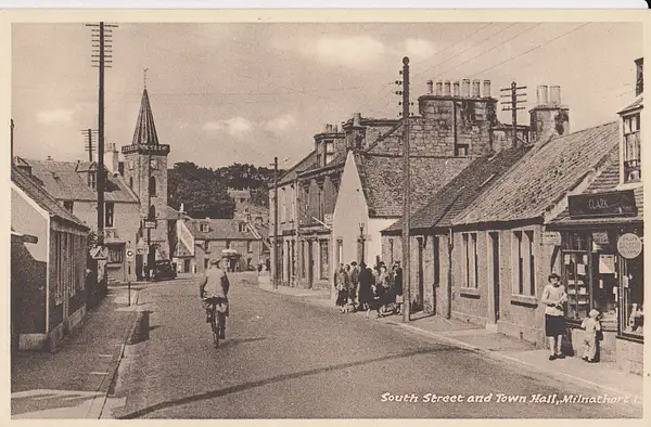 South Street & Town Hall, Milnathort, Kinross by...