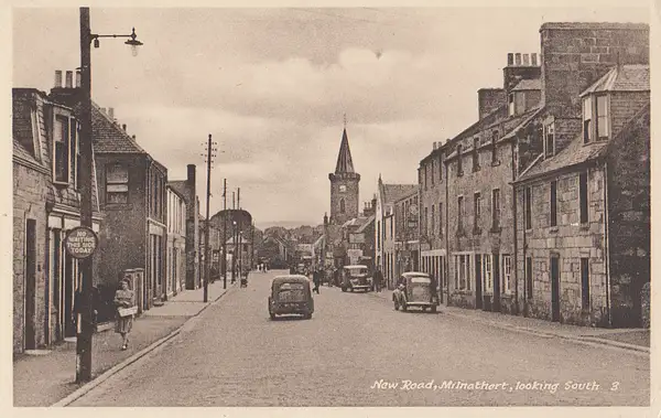 New Road, Milnathort, looking South by Stuart Alexander...