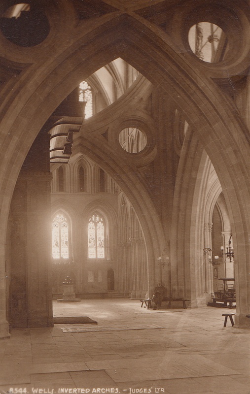 Wells Cathedral, inverted arches, Somerset