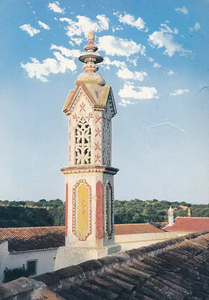 Typical chimney in the Algarve - vintage Portugal by...
