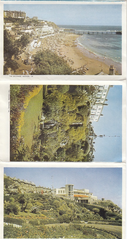 Ventnor, Isle of Wight - six (6) view vintage lettercard