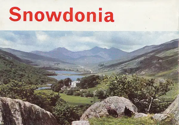 Snowdonia, Wales - vintage colour 24 page photobook -...