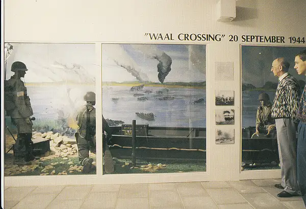 Diorama of the Waalcrossing, WW2 1944 by Stuart...